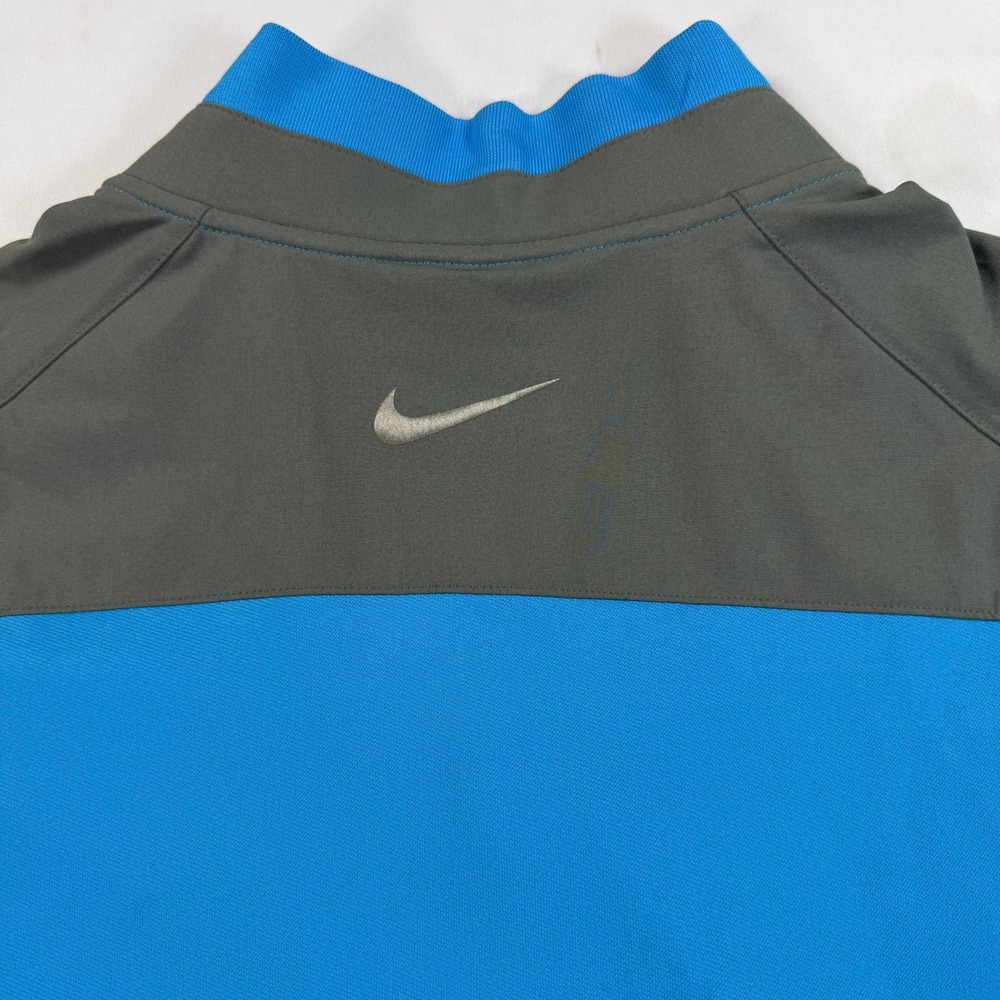 Nike Golf Dri Fit 1/4 Zip Vest Mens XL Blue Gray Sleeveless Performance - Picture 8 of 9